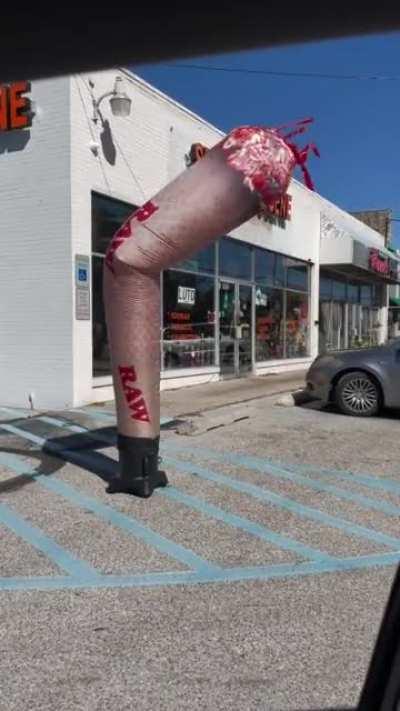 This inflatable blunt in front of a business in my town