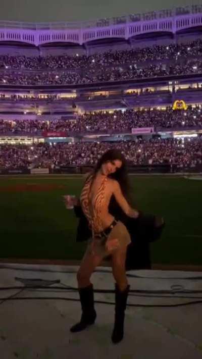 enjoying the concert