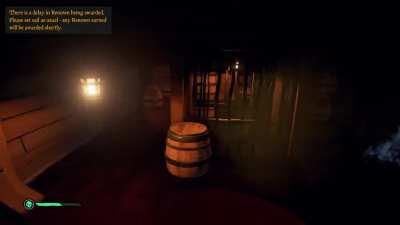 Swam after this galleon for 5 minutes to get revenge for sinking our brig