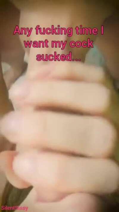 Sissys first blowjob!