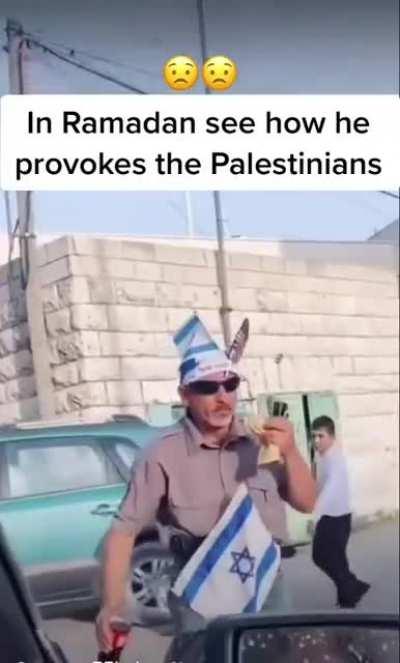 Me on my way to evict palestinian rentoids