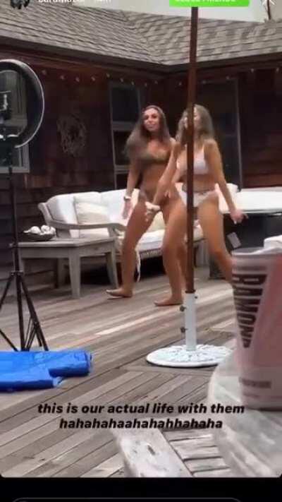 Behind the scenes of Jojo's dancing tiktok