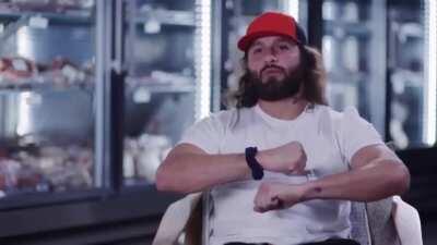 Jorge Masvidal eating his words.