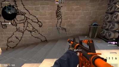 Here's another approaching art from me using CSGO bulletmarks.