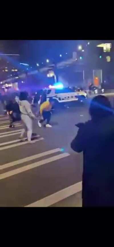 Tacoma PD plows through angry race crew