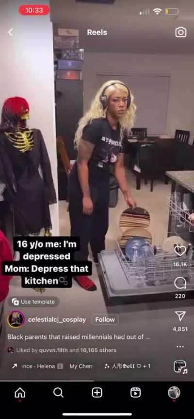 Nothing helps with mental illness like dishes