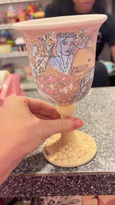 Banned from pottery painting with my friends (this took so long)