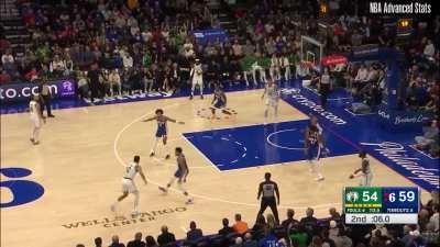 [Highlight] Tatum carries the ball and then claims dribble legitimacy