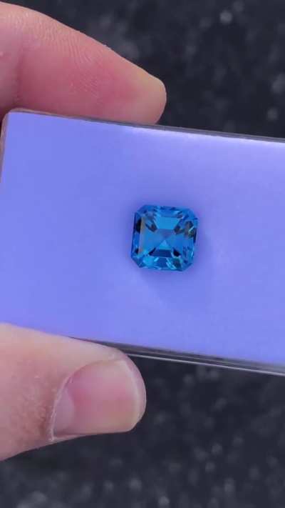 Saturday morning deal This my last asscher  cut  electric colors neon topaz . 6.45 ct 9.9x9.9 mm  $222 plus shipping .