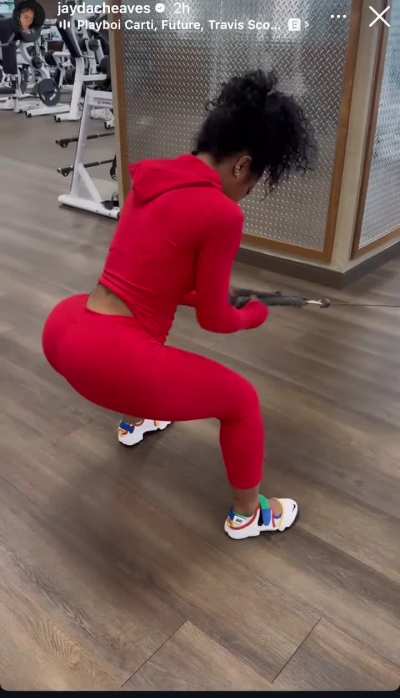 Bbyg was gettin it in at the gym today😋❤️💪🏽