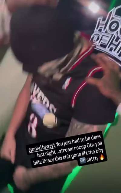 I AINT GONE LIE I WOULDVE HAD TO TELL BRAZY T TIGHTEN UPNHE BEING A LIL TOO AGGRESSIVE 😭😭😭