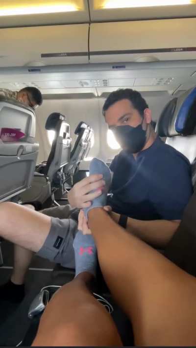 He said my feet were cute so I asked him for a foot massage