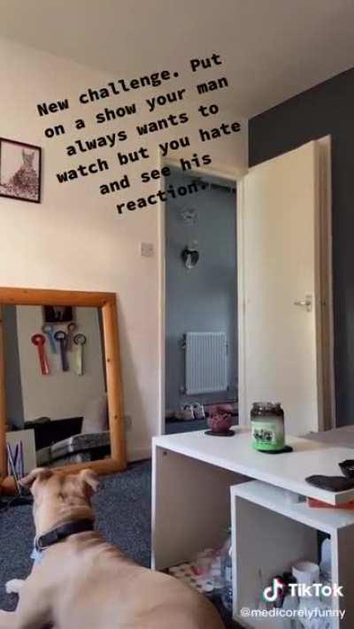 Gf puts on bf favorite show