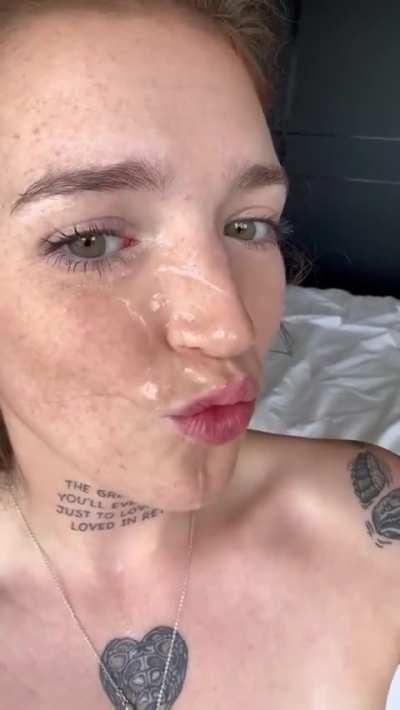 Cum covered freckles here 😏