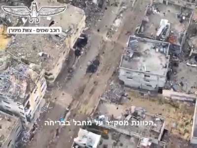 Drone footage of IDF ambushes and airstrikes in northern Gaza 