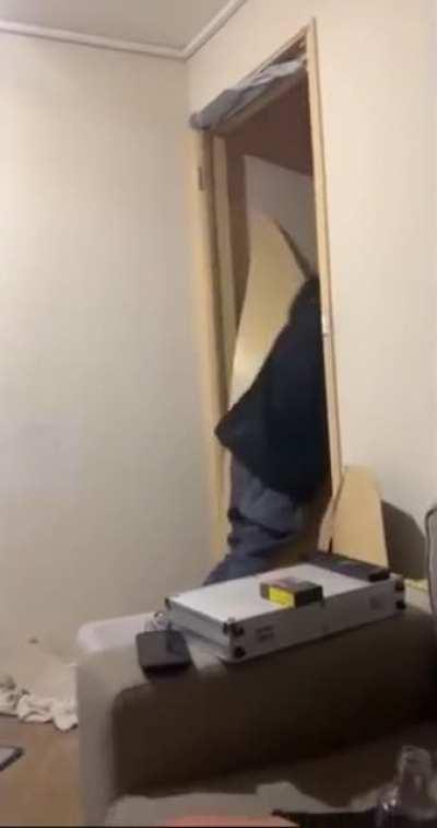HMB While I fix this door