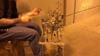 Tiny drums with massive reverb