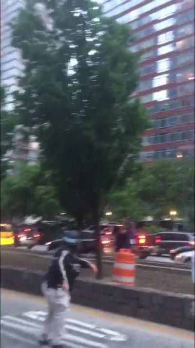 NYC Downtown - 06/02 - 8:19pm - police advancing on peaceful protesters. Using unnecessary force when arresting people. More details in comments.