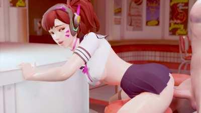 D.va Anal Creampie