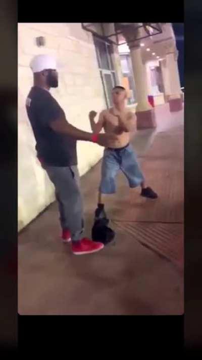 starting shit with security