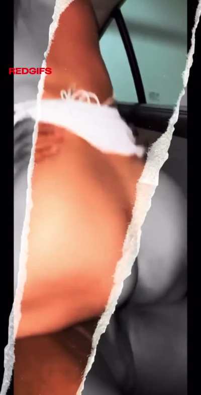 Asian hotwife riding a bbc in the parking lot