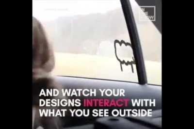 Toyota is developing smart car windows called 'Window to the World'