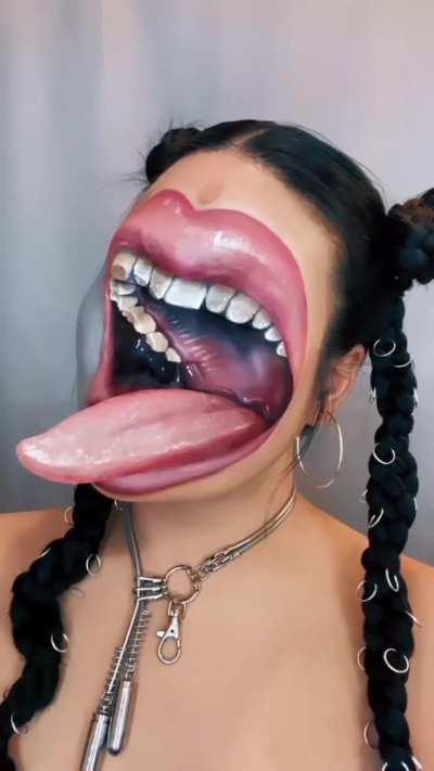 Artist uses makeup to transform her face into incredible optical illusions