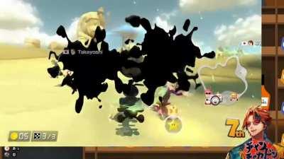 Roberu's final moments in his Mario Kart 