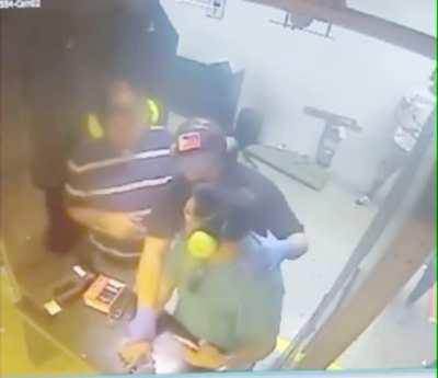 Attentive employee prevents a disaster