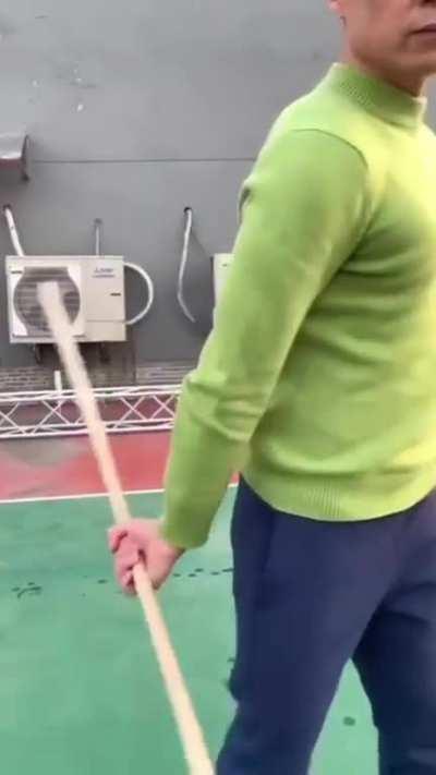 The bottle is to show that video is not fast forwarded