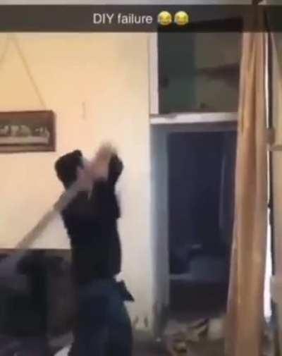 I’m just gonna break the top of this door way