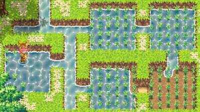 Flowing water for your rice paddies and your cat!