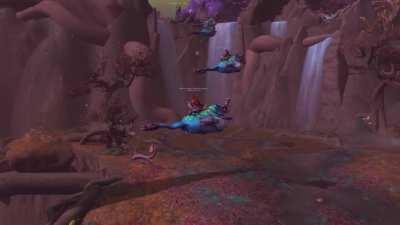 Here we see a majestic pack of le frogs making a jump towards Tirna Scithe, nature is truly beautiful