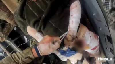 Archival footage of Ukrainian conflict from point of view of a trauma doctor