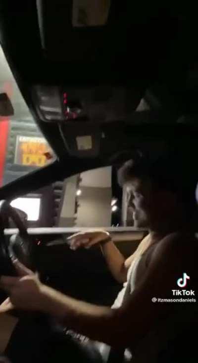 to be funny in a drive thru