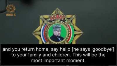 RU POV: Scott Ritter gave a speech to the Chechen soldiers in Grozny. 