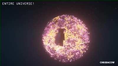 What!!! The Entire Universe in Minecraft! (Credit: u/ChrisDaCow)