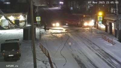 Traffic accident in Ust-Kut, Russia.