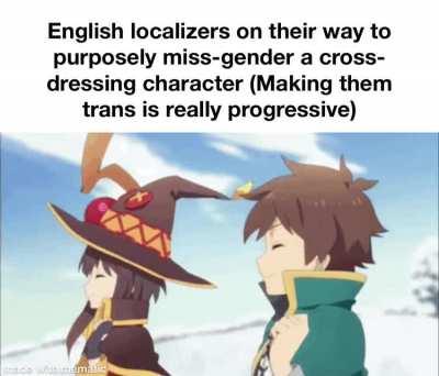 “Invalidating a whole community’s existence is super progressive guys, trust me.”