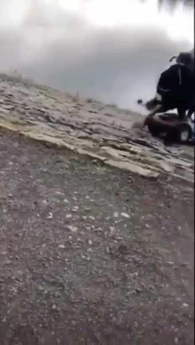 Letting your grandchild drive your scoot