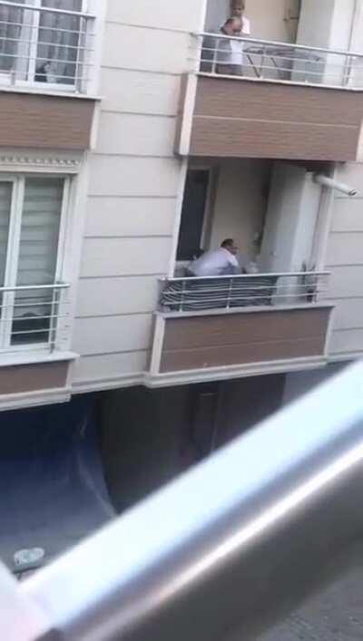 Let me quickly throw this from balcony