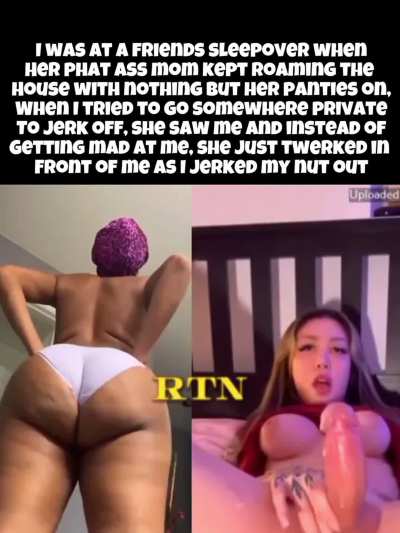 At your friends sleepover, and their mom does this, What are you doing?