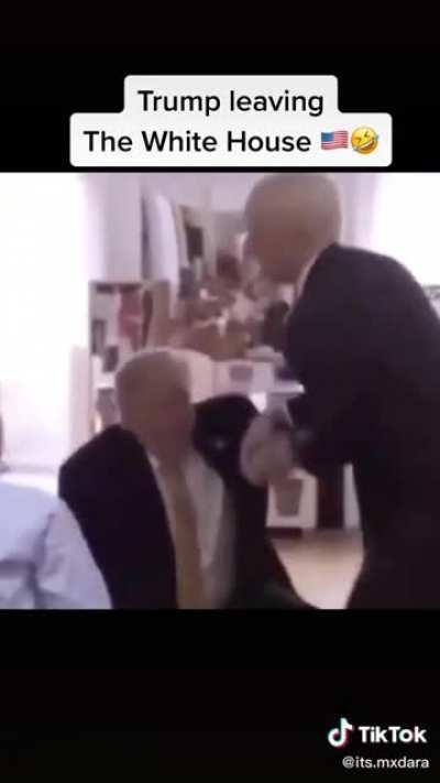 Trump leaving the White House