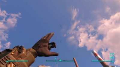 Molotav and a grenade hit mid air