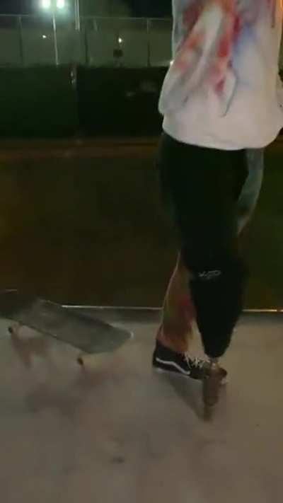 Did a thing with my peg leg. 🛹