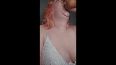 Watch the bulge as it hits the very bottom of my throat