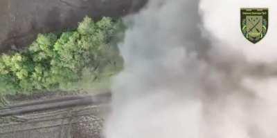 Russian ammo cache goes boom