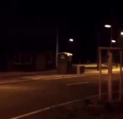 Explosive bathroom break