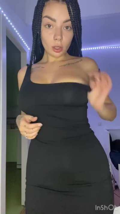 once I met you I felt like wearing this dress is pointless