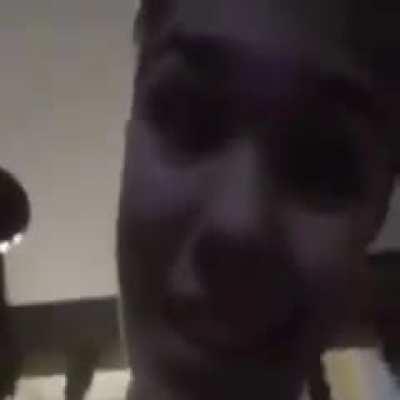 Falling down the stairs!